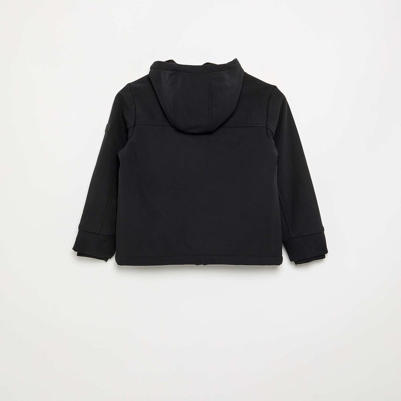 Blouson à capuche doublé en micro polaire
