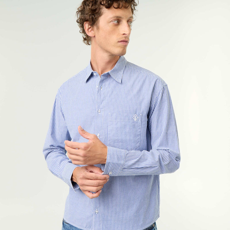 Chemise bleu – Bleu – Kiabi Maroc