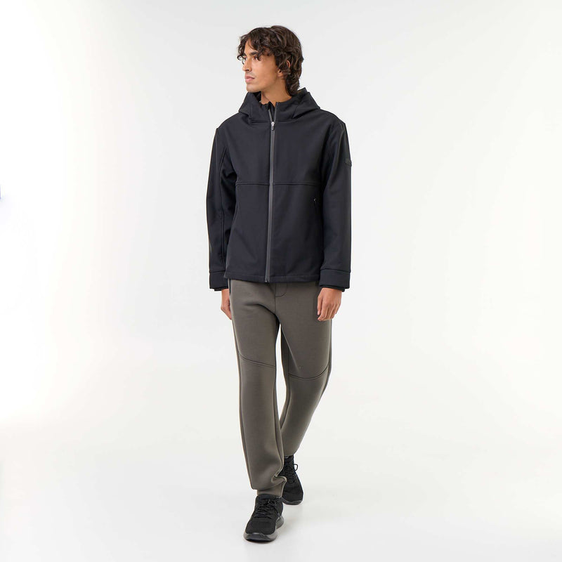 Blouson à capuche néoprène doublé micro-polaire