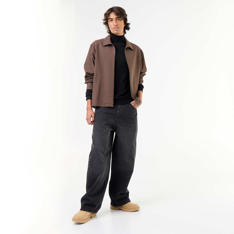 Sous-pull uni en maille fine jauge