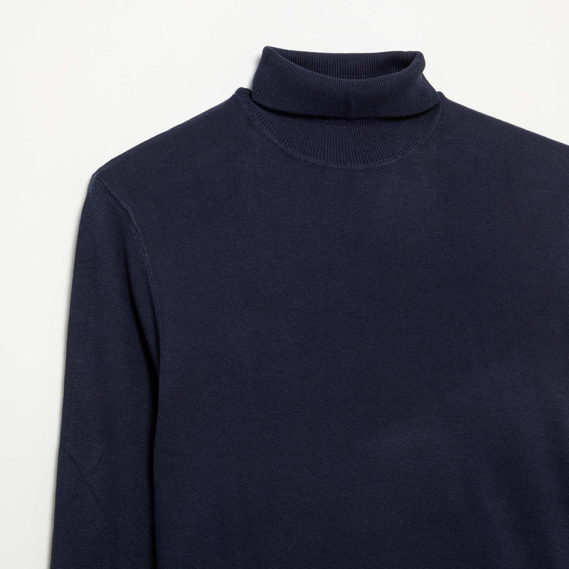 Sous-pull uni en maille fine jauge