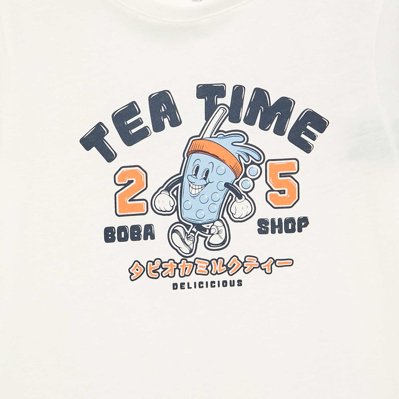 T-shirt imprimé à manches longues