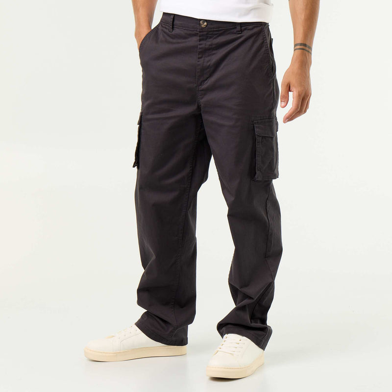 Pantalon multipoches relaxed fit