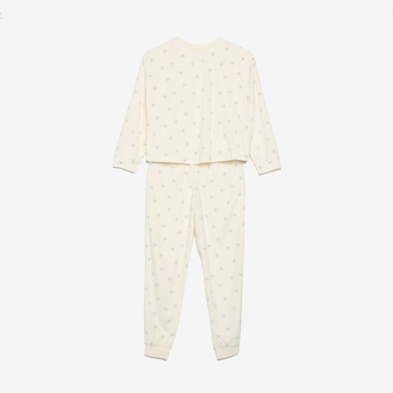 Pyjama imprimé 2 pièces - Sweat + pantalon – Ecru – Kiabi Maroc