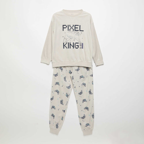 Pyjama en polaire 2 pièces - sweat + pantalon