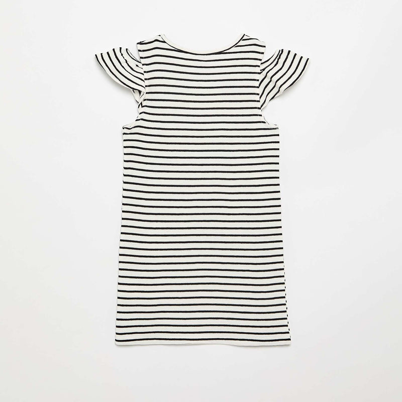 Robe coupe mi-cuisse avec ouvertures aux épaules