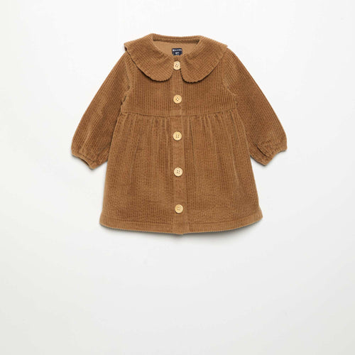 Robe à manches longues en velours