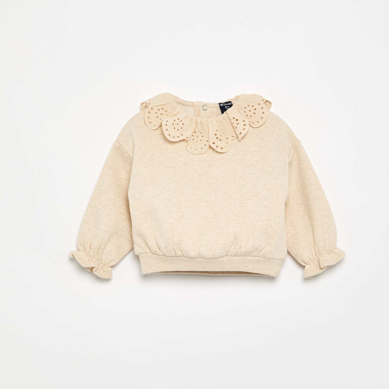 Ensemble 2 pièces - sweat + pantalon – Beige – Kiabi Maroc