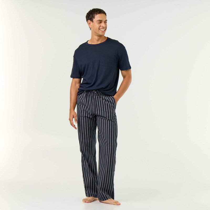 Pyjama t-shirt + pantalon - 2 pièces – Bleu – Kiabi Maroc