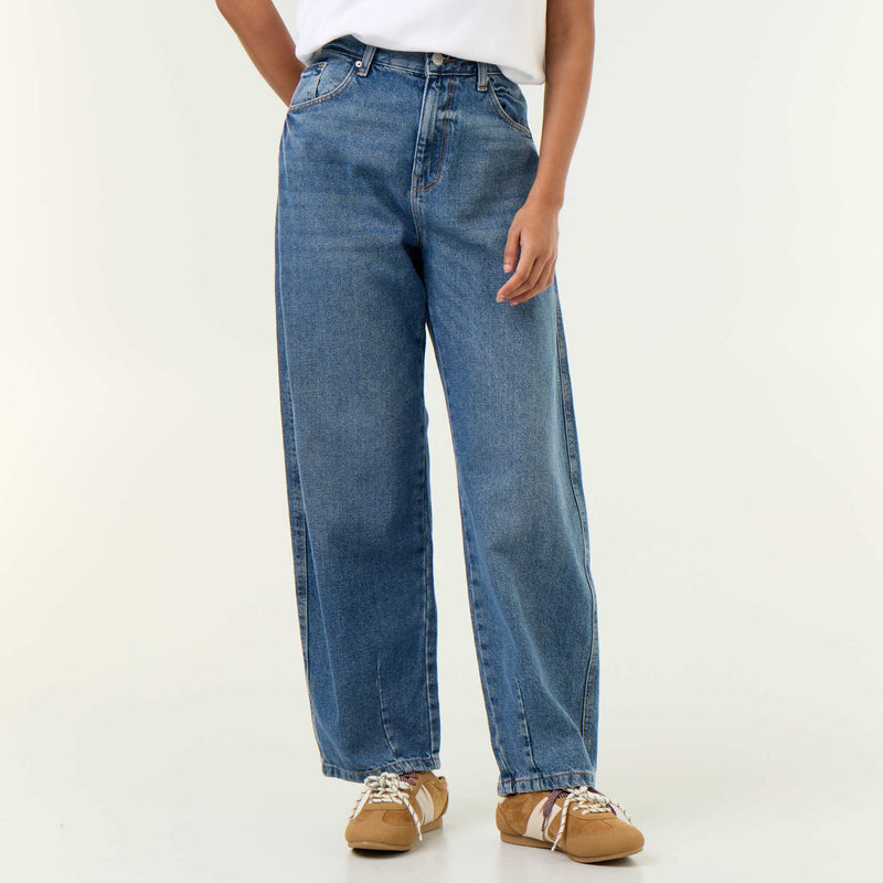 Pantalon en denim forme large barrel