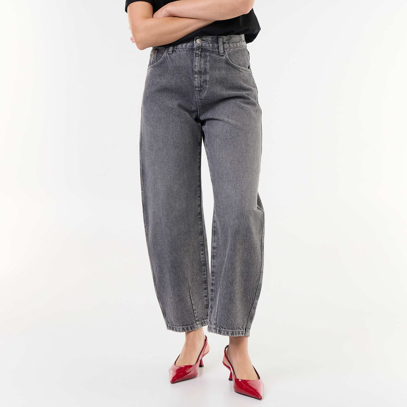 Pantalon en denim forme large barrel