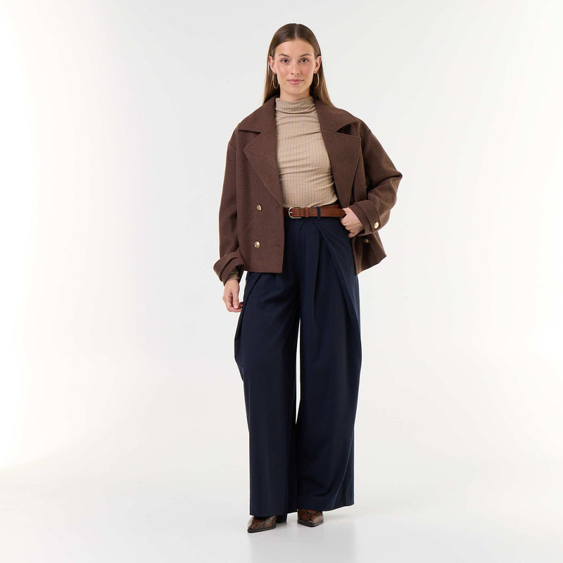 Sous-pull stretch à col roulé – Beige – Kiabi Maroc
