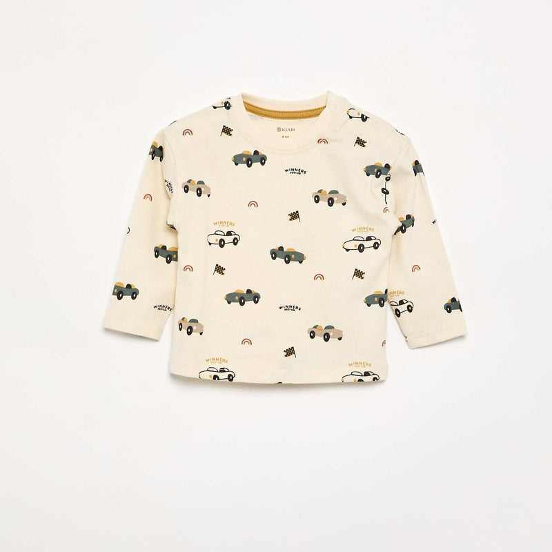 T-shirt imprimé à manches longues