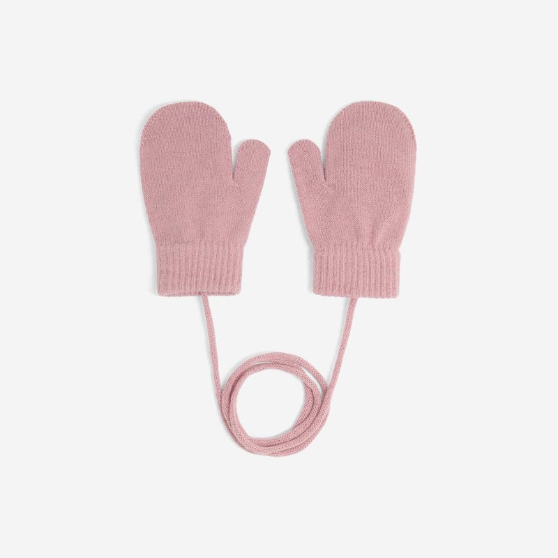 Paire de moufles avec lien – Rose – Kiabi Maroc