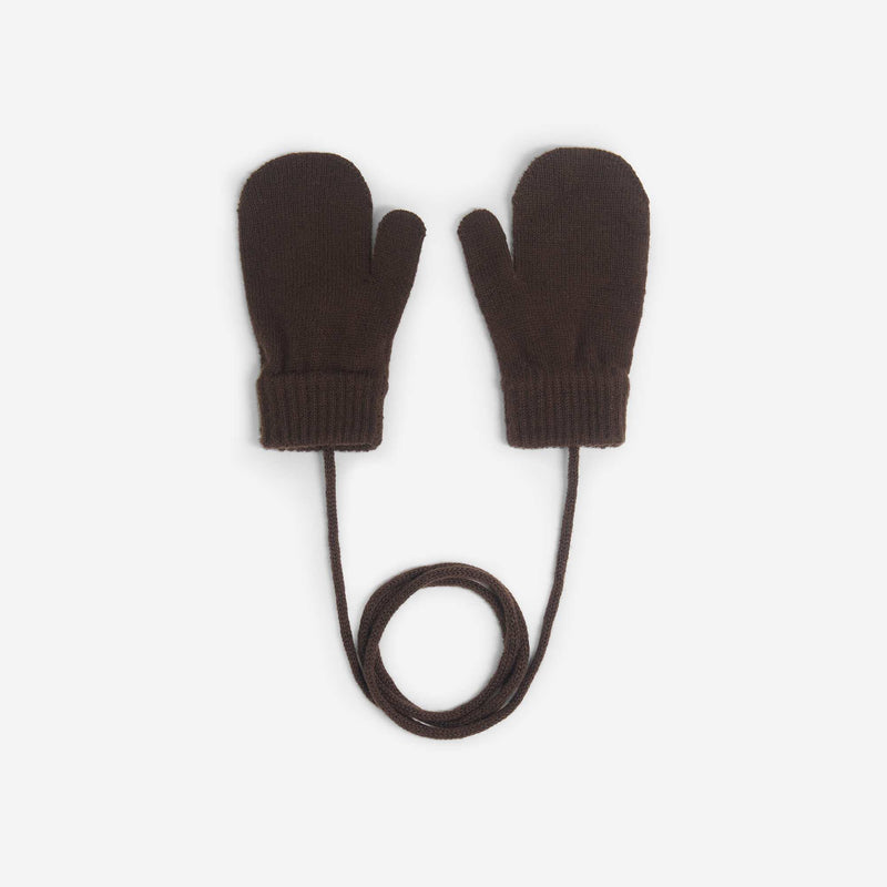 Paire de moufles avec lien – Marron – Kiabi Maroc