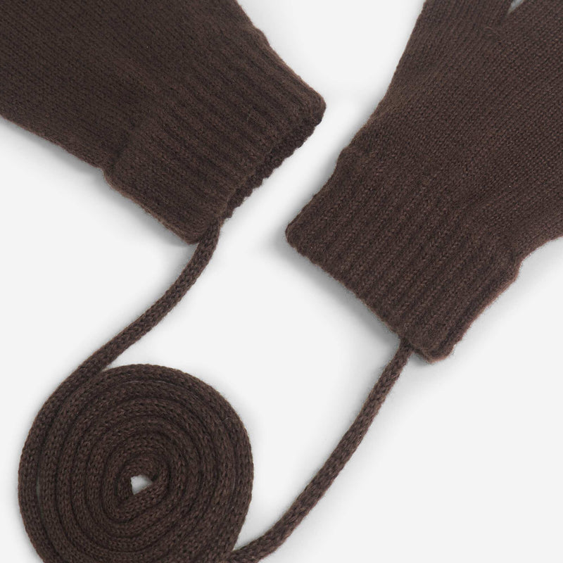 Paire de moufles avec lien – Marron – Kiabi Maroc