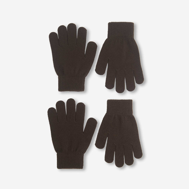 Lot de 2 paires de gants en maille – Marron – Kiabi Maroc