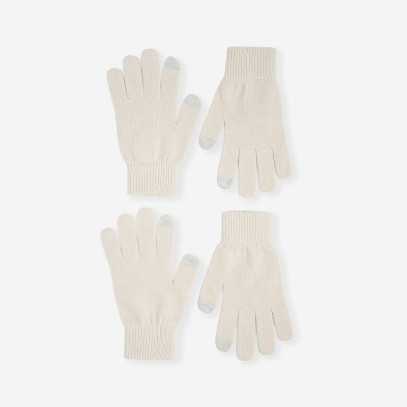 Lot de 2 paires de gants tactiles – Beige – Kiabi Maroc