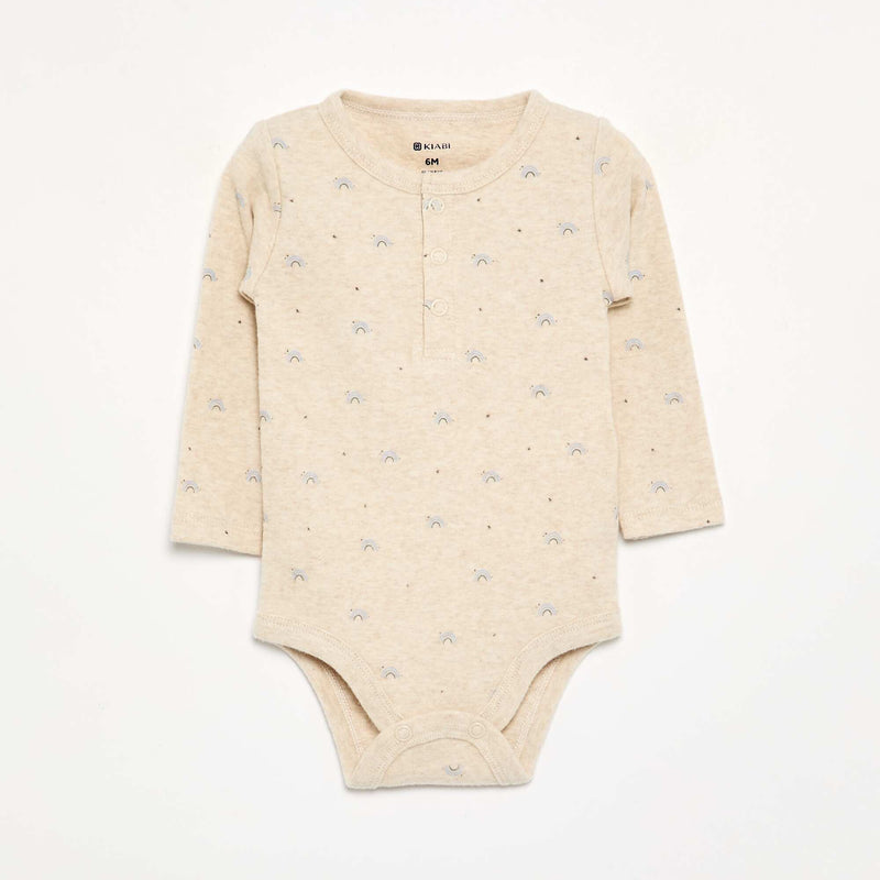 Lot de 2 bodies à manches longues – Beige – Kiabi Maroc