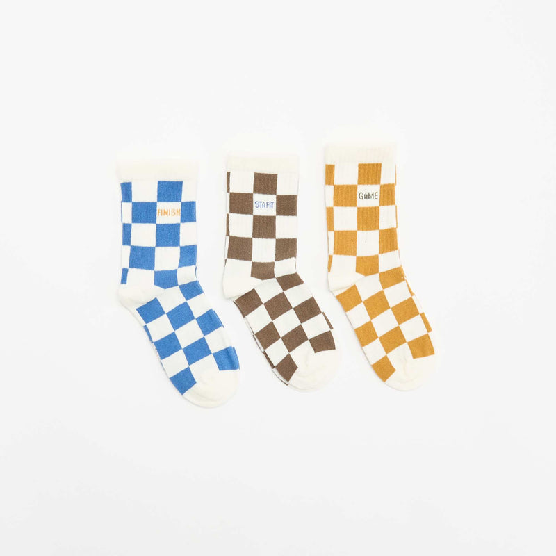 Lot de 3 chaussettes montantes 'monstre'