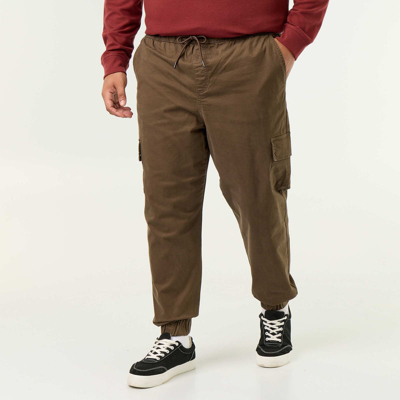 Pantalon large en twill