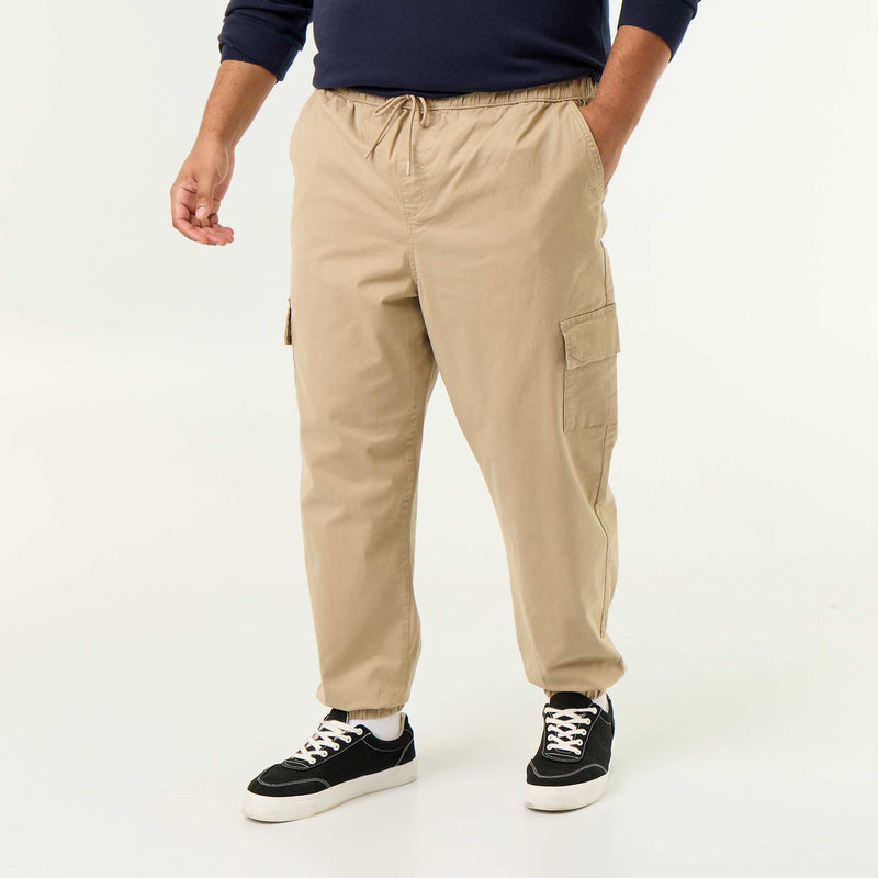 Pantalon large en twill