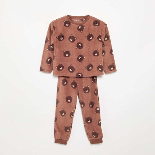 Pyjama 2 pièces en polaire