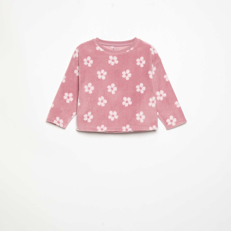 Pyjama 2 pièces en polaire