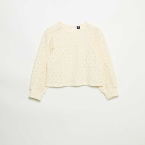 Pull en maille ajourée