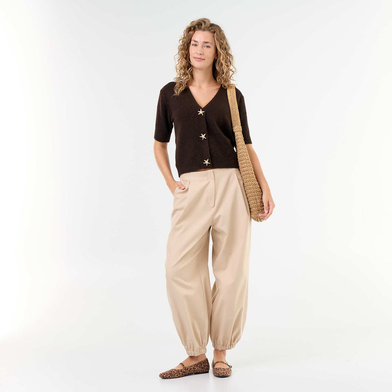 Gilet col V sans manches – Marron – Kiabi Maroc