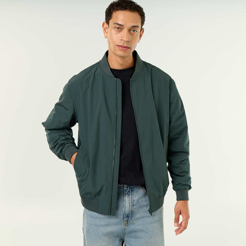 Blouson léger uni zippé