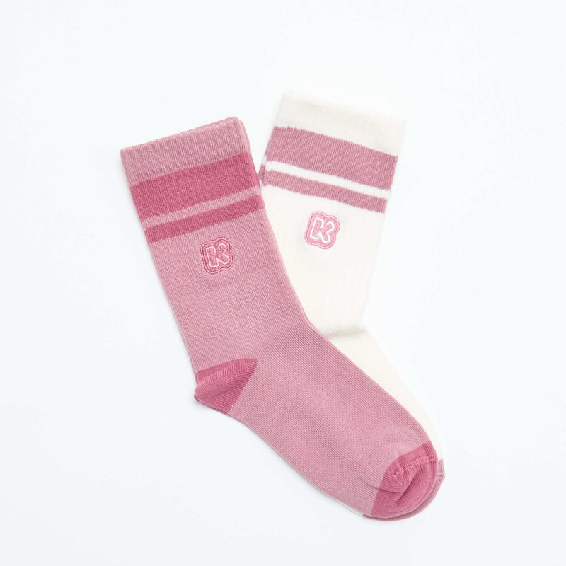 Lot de 2 paires de chaussettes enfant - Kiabi