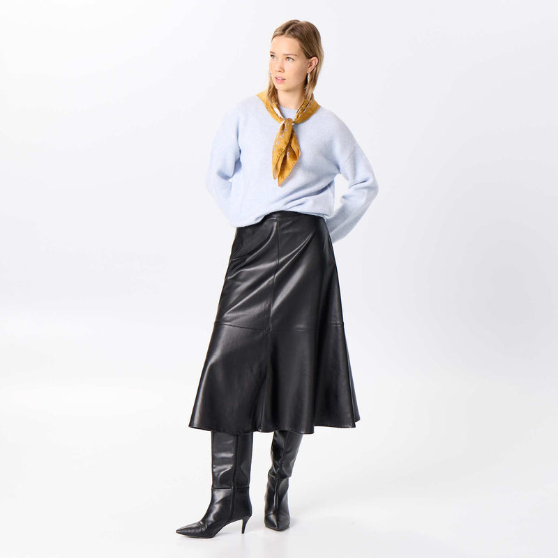 Pull en maille grosse jauge – Bleu – Kiabi Maroc