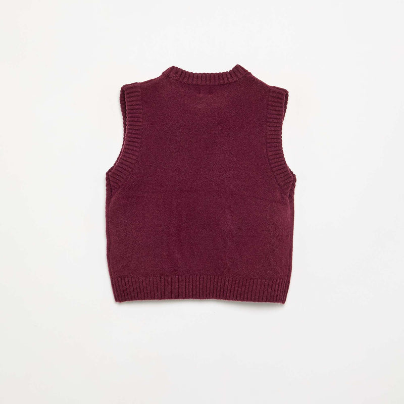 Pull uni sans manches – Rose – Kiabi Maroc