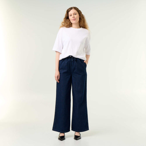 Pantalon denim bleu
