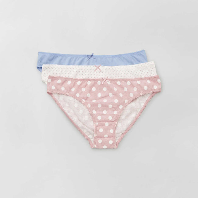 Bleu/blanc/rose pois