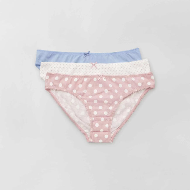 Bleu/blanc/rose pois