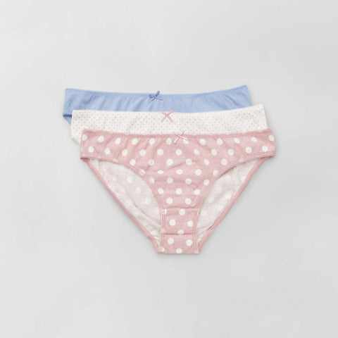 Bleu/blanc/rose pois