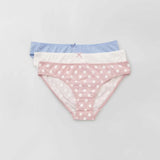 Bleu/blanc/rose pois