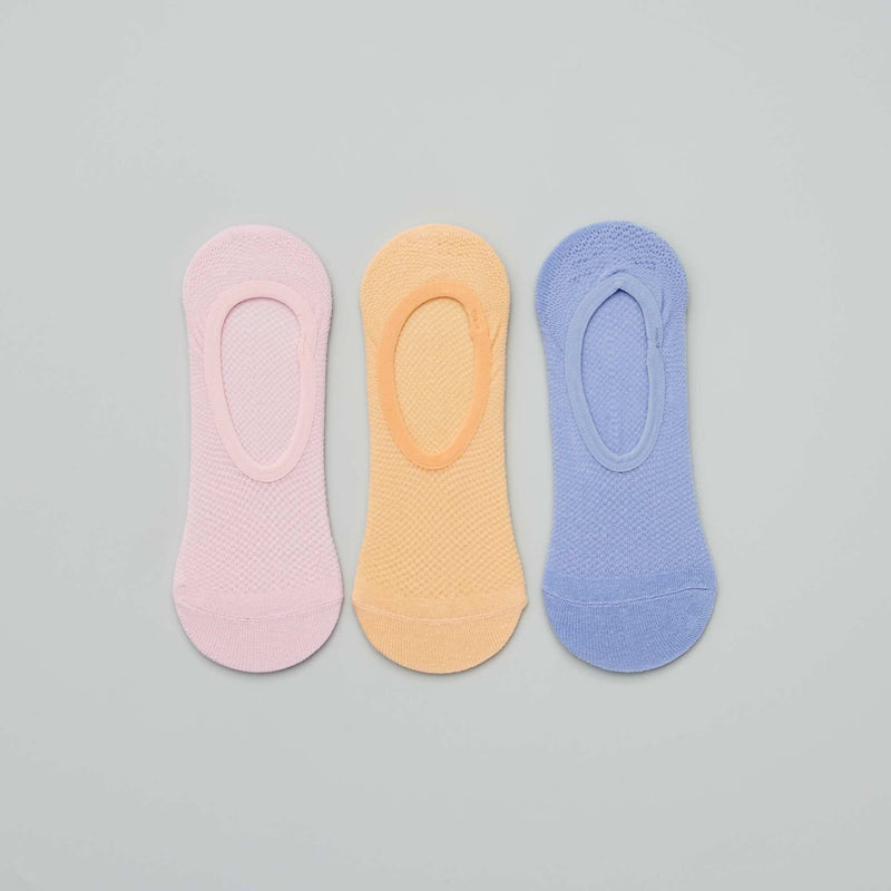 Lot de 3 paires de chaussettes invisibles