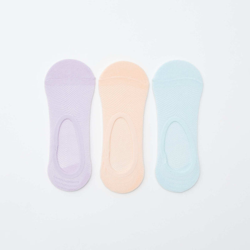 Lot de 3 paires de chaussettes invisibles