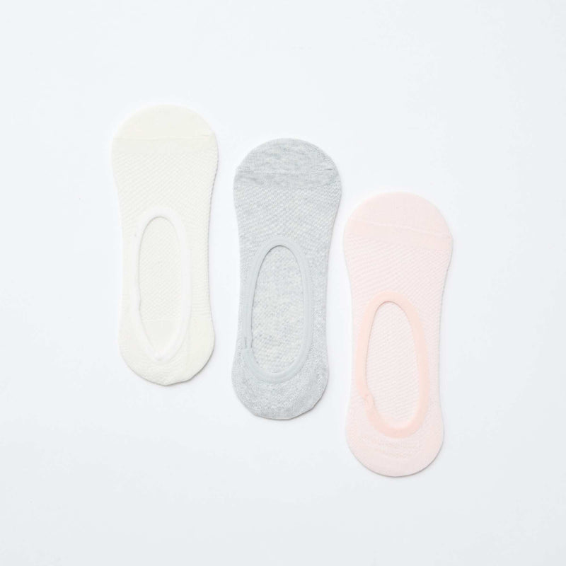 Lot de 3 paires de chaussettes invisibles