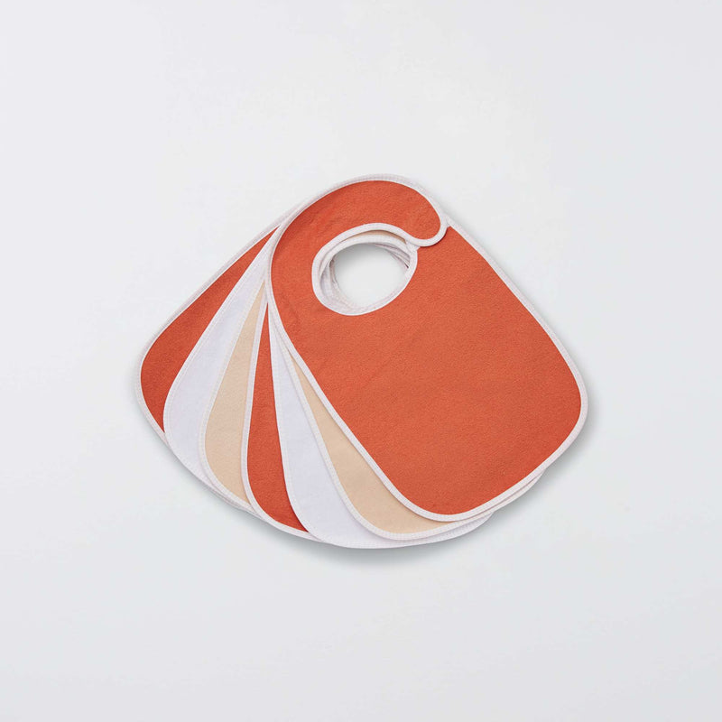 Orange/blanc/beige