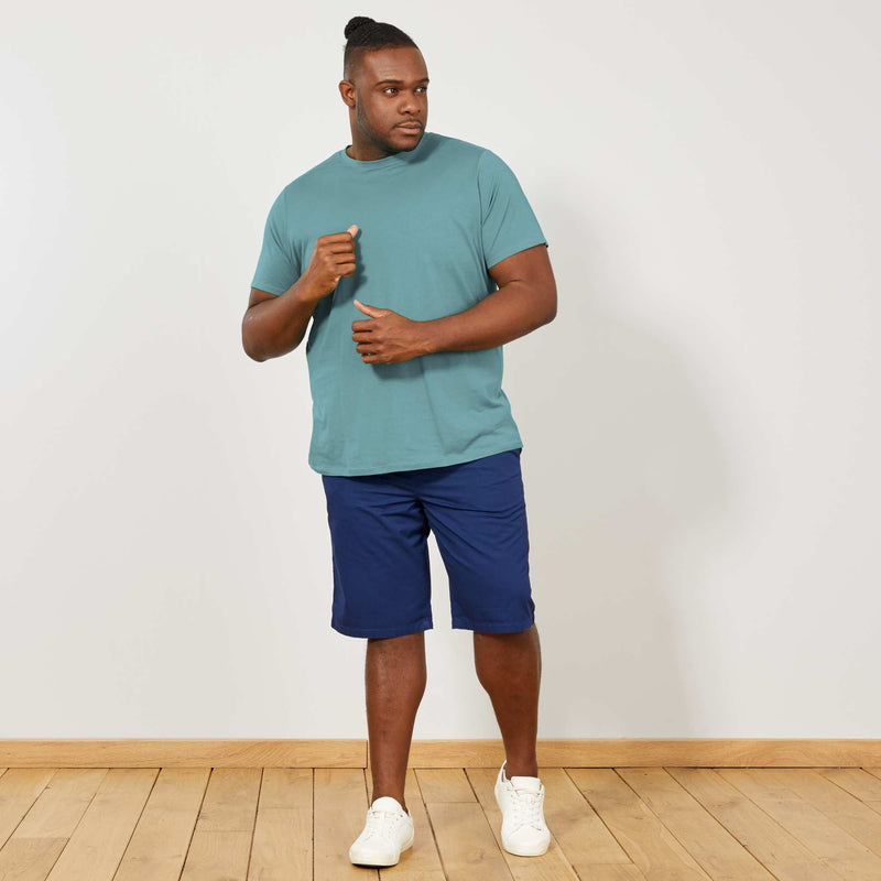 T-shirt uni en maille jersey