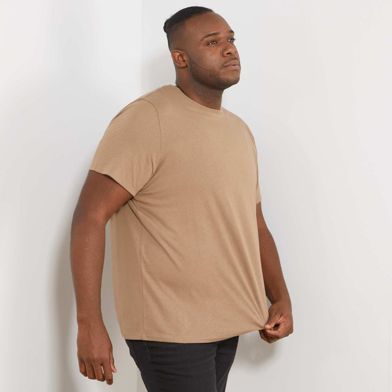 T-shirt uni en maille jersey