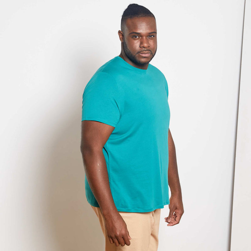 T-shirt uni en maille jersey