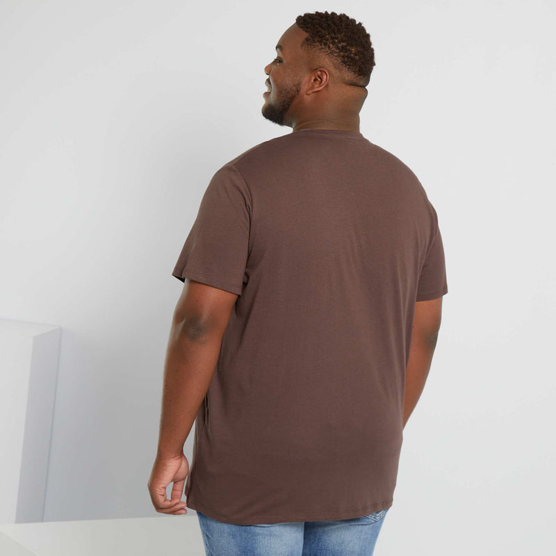 T-shirt uni en maille jersey
