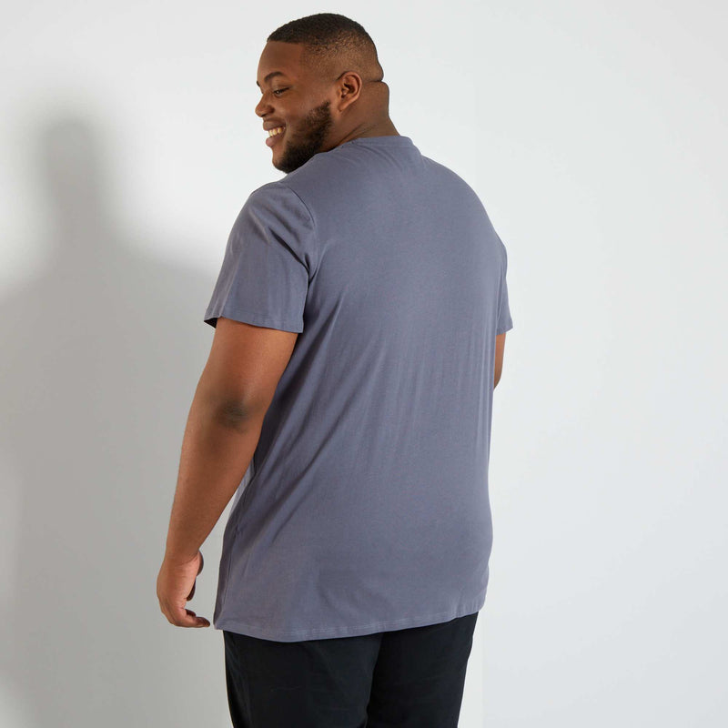 T-shirt uni en maille jersey