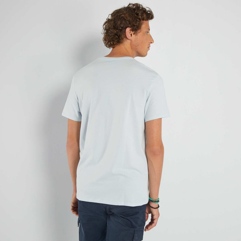 T-shirt droit en jersey uni