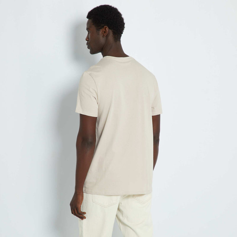 T-shirt droit en jersey uni